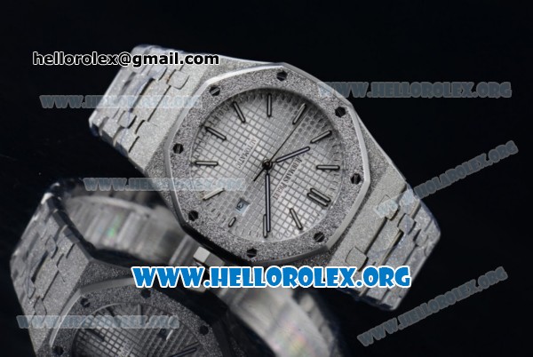 Audemars Piguet Royal Oak 41MM Asia Automatic Steel Case with White Dial and Steel Bracelet (EF) - Click Image to Close